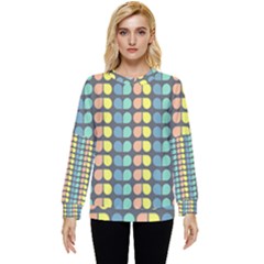 Colorful Leaf Pattern Hidden Pocket Sweatshirt by GardenOfOphir