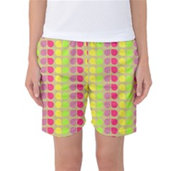 Colorful Leaf Pattern Women s Basketball Shorts by GardenOfOphir