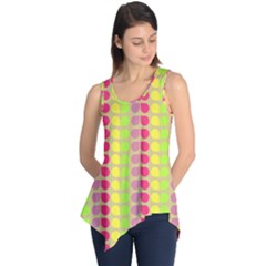 Colorful Leaf Pattern Sleeveless Tunic by GardenOfOphir