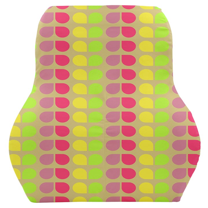 Colorful Leaf Pattern Car Seat Back Cushion 