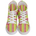 Colorful Leaf Pattern Men s Hi-Top Skate Sneakers View1