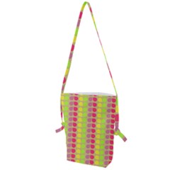 Colorful Leaf Pattern Folding Shoulder Bag by GardenOfOphir