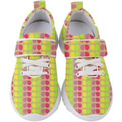 Colorful Leaf Pattern Kids  Velcro Strap Shoes by GardenOfOphir