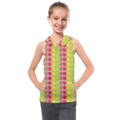 Colorful Leaf Pattern Kids  Sleeveless Hoodie by GardenOfOphir