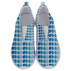 Blue Green Leaf Pattern No Lace Lightweight Shoes by GardenOfOphir