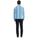 Blue Green Leaf Pattern Men s Bomber Jacket View4