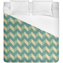 Modern Retro Chevron Patchwork Pattern Duvet Cover (king Size) by GardenOfOphir