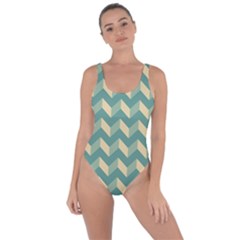 Modern Retro Chevron Patchwork Pattern Bring Sexy Back Swimsuit by GardenOfOphir