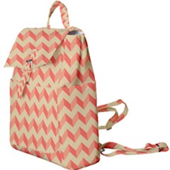 Modern Retro Chevron Patchwork Pattern Buckle Everyday Backpack by GardenOfOphir