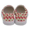 Modern Retro Chevron Patchwork Pattern Men s Canvas Slip Ons View4