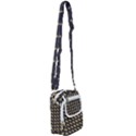 Modern Retro Chevron Patchwork Pattern Shoulder Strap Belt Bag View1