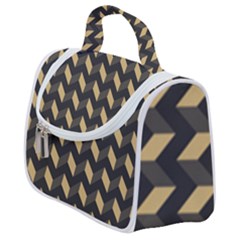 Modern Retro Chevron Patchwork Pattern Satchel Handbag by GardenOfOphir