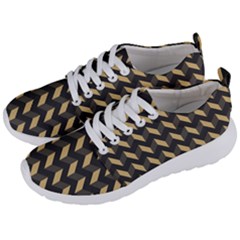 Modern Retro Chevron Patchwork Pattern Men s Lightweight Sports Shoes by GardenOfOphir