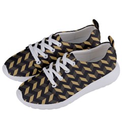 Modern Retro Chevron Patchwork Pattern Women s Lightweight Sports Shoes by GardenOfOphir