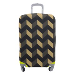 Modern Retro Chevron Patchwork Pattern Luggage Cover (small) by GardenOfOphir