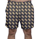 Modern Retro Chevron Patchwork Pattern Men s Shorts View1