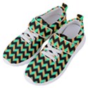 Modern Retro Chevron Patchwork Pattern Women s Velcro Strap Shoes View2