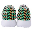 Modern Retro Chevron Patchwork Pattern Women s Velcro Strap Shoes View4