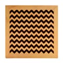 Modern Retro Chevron Patchwork Pattern Wood Photo Frame Cube View2