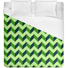 Modern Retro Chevron Patchwork Pattern Duvet Cover (king Size) by GardenOfOphir