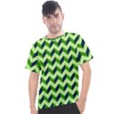 Modern Retro Chevron Patchwork Pattern Men s Sport Top View1