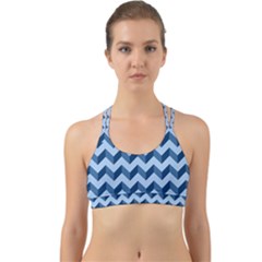 Modern Retro Chevron Patchwork Pattern Back Web Sports Bra by GardenOfOphir