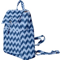 Modern Retro Chevron Patchwork Pattern Buckle Everyday Backpack by GardenOfOphir