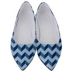 Modern Retro Chevron Patchwork Pattern Women s Low Heels by GardenOfOphir