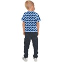 Modern Retro Chevron Patchwork Pattern Kids  Sports Tee View2