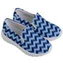 Modern Retro Chevron Patchwork Pattern Kids Lightweight Slip Ons View3