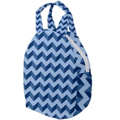 Modern Retro Chevron Patchwork Pattern Travel Backpacks by GardenOfOphir