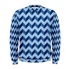 Modern Retro Chevron Patchwork Pattern Men s Sweatshirt by GardenOfOphir