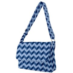 Modern Retro Chevron Patchwork Pattern Full Print Messenger Bag (l) by GardenOfOphir