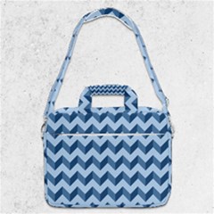 Modern Retro Chevron Patchwork Pattern Macbook Pro 13  Shoulder Laptop Bag  by GardenOfOphir