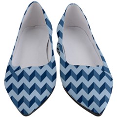 Modern Retro Chevron Patchwork Pattern Women s Block Heels  by GardenOfOphir