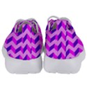 Modern Retro Chevron Patchwork Pattern Kids  Lightweight Sports Shoes View4