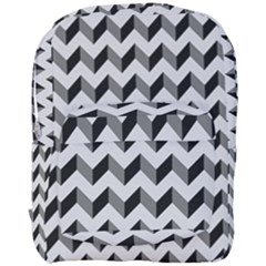 Modern Retro Chevron Patchwork Pattern Full Print Backpack by GardenOfOphir