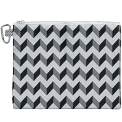 Modern Retro Chevron Patchwork Pattern Canvas Cosmetic Bag (xxxl) by GardenOfOphir