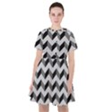 Modern Retro Chevron Patchwork Pattern Sailor Dress View1