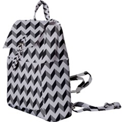 Modern Retro Chevron Patchwork Pattern Buckle Everyday Backpack by GardenOfOphir