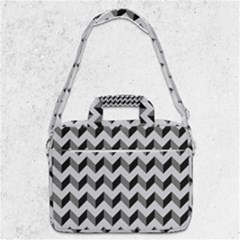 Modern Retro Chevron Patchwork Pattern Macbook Pro 13  Shoulder Laptop Bag  by GardenOfOphir