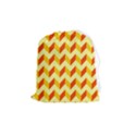 Modern Retro Chevron Patchwork Pattern Drawstring Pouch (Medium) View1