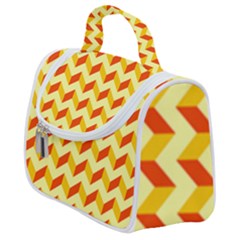 Modern Retro Chevron Patchwork Pattern Satchel Handbag by GardenOfOphir