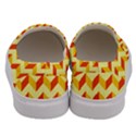 Modern Retro Chevron Patchwork Pattern Men s Canvas Slip Ons View4