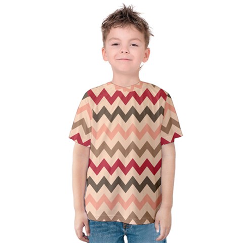 Chevron Pattern Gifts Kids  Cotton Tee by GardenOfOphir