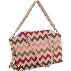 Chevron Pattern Gifts Canvas Crossbody Bag by GardenOfOphir