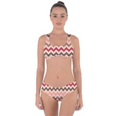 Chevron Pattern Gifts Criss Cross Bikini Set