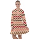 Chevron Pattern Gifts All Frills Chiffon Dress View1