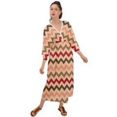 Chevron Pattern Gifts Grecian Style  Maxi Dress by GardenOfOphir