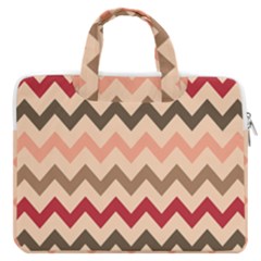 Chevron Pattern Gifts Macbook Pro 13  Double Pocket Laptop Bag by GardenOfOphir